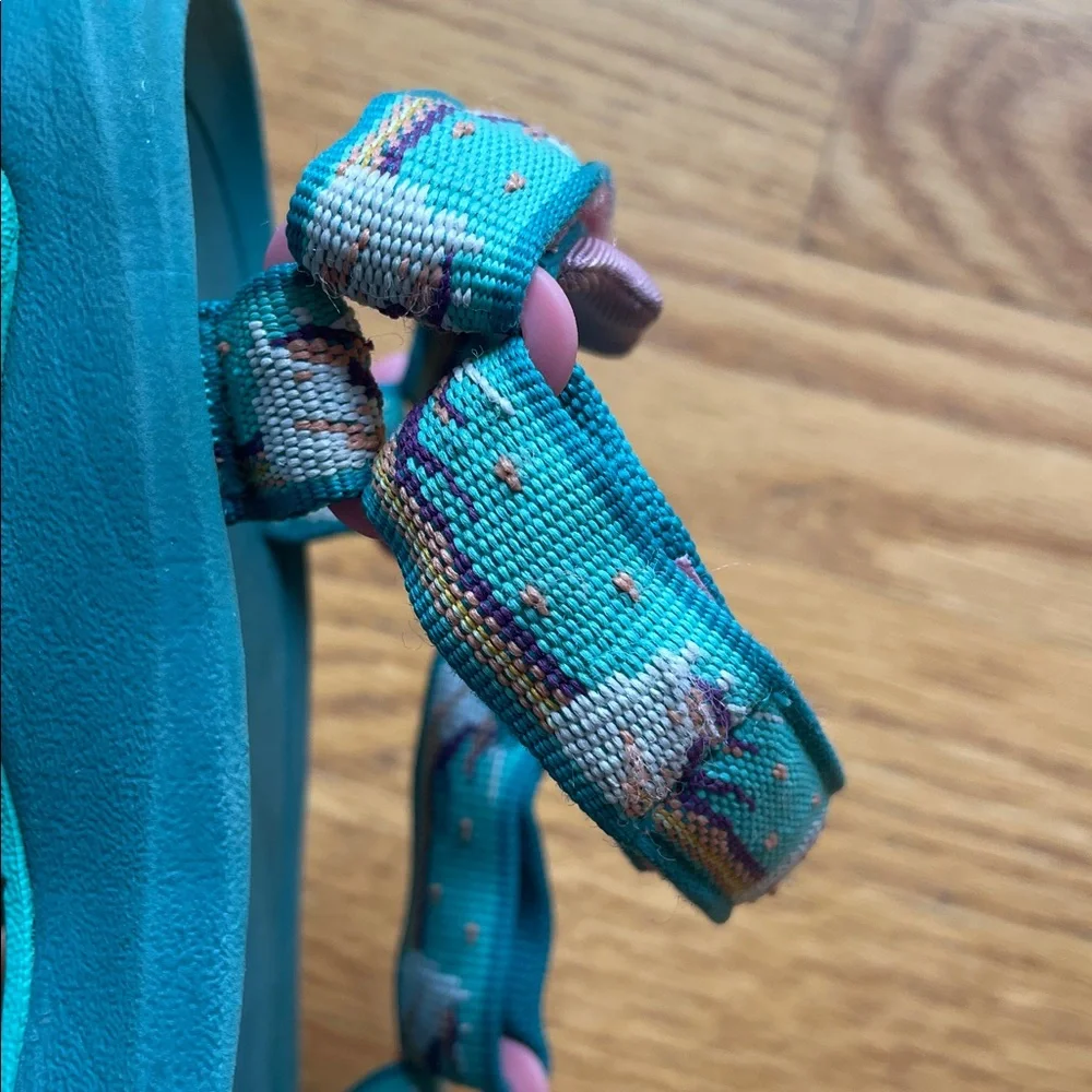 Teva Kids Teal Unicorn Sandals - Picture 11 of 12